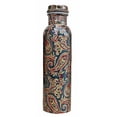 thumbnail image 1 of Traveler's Copper Water Bottle, Leak-Proof joint free Ayurvedic 900 ML 32 Oz, 1 of 1
