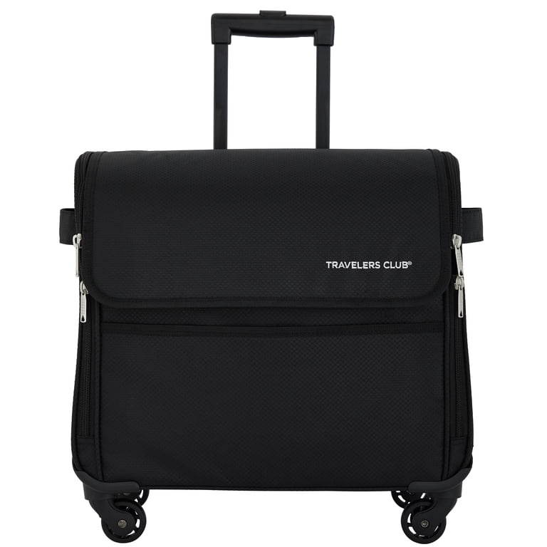 Travelers Club 17-inch Travel Rolling 4-Wheel Sewing Machine Bag