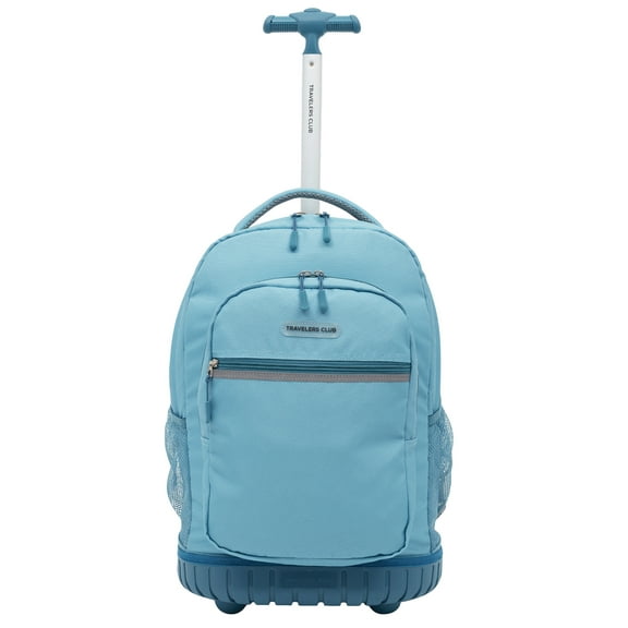 Travelers Club 18" Rolling Backpack , Aqua