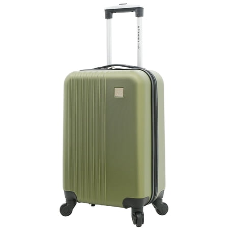 Travelers Club 20-Inch Spinner Rolling Carry-on Luggage, Green