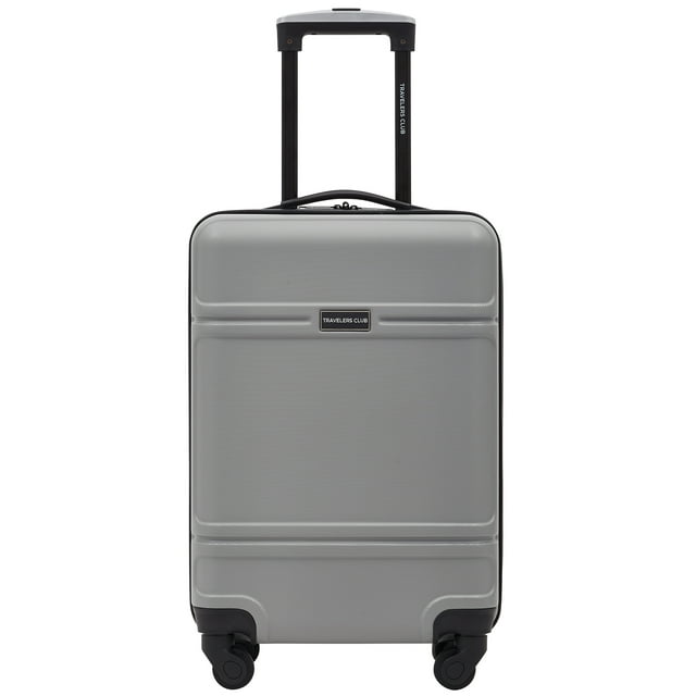 Travelers Club 20" Skyline rolling hard case carry-on luggage - Gray