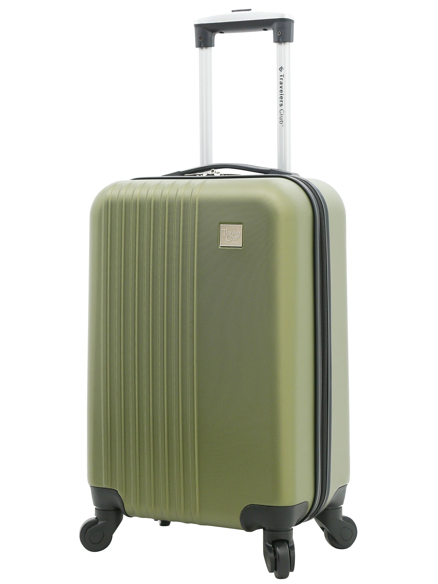 Travelers Club 20" Spinner Rolling Carryon Luggage, Green
