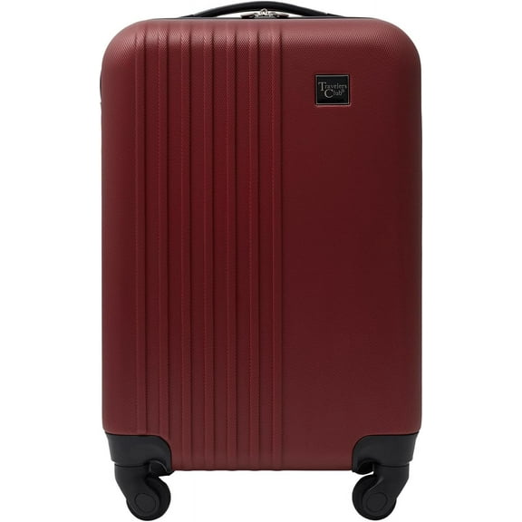 Travelers Club 20-inch Spinner Rolling Carry-on Luggage, Red