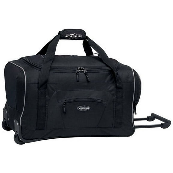 Travelers Club 22" Rolling Duffel with Telescopic Handle - Black
