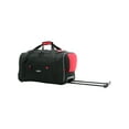 thumbnail image 1 of Travelers Club 22-inch Rolling Duffel with Telescopic Handle -Red, 1 of 6