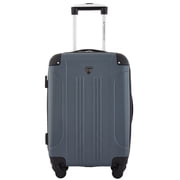 Travelers Club 20" Hard Side Expandable Rolling Spinner Carry-on, Dark Slate