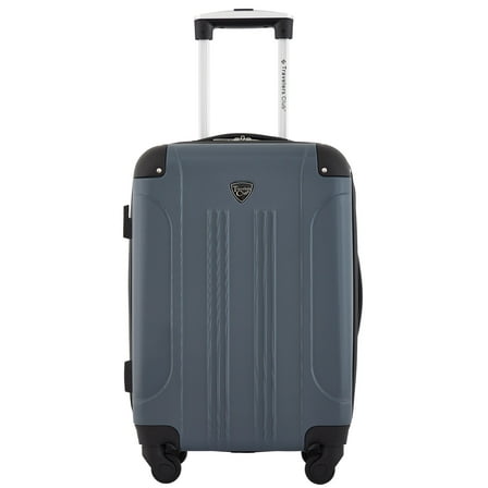 Travelers Club 20" Hard Side Expandable Rolling Spinner Carry-on, Dark Slate