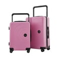 thumbnail image 1 of Travelers Club 2pc Rolling Hard Case Travel Luggage Set with Extra Wide Telescopic Handle , Blush, 1 of 16