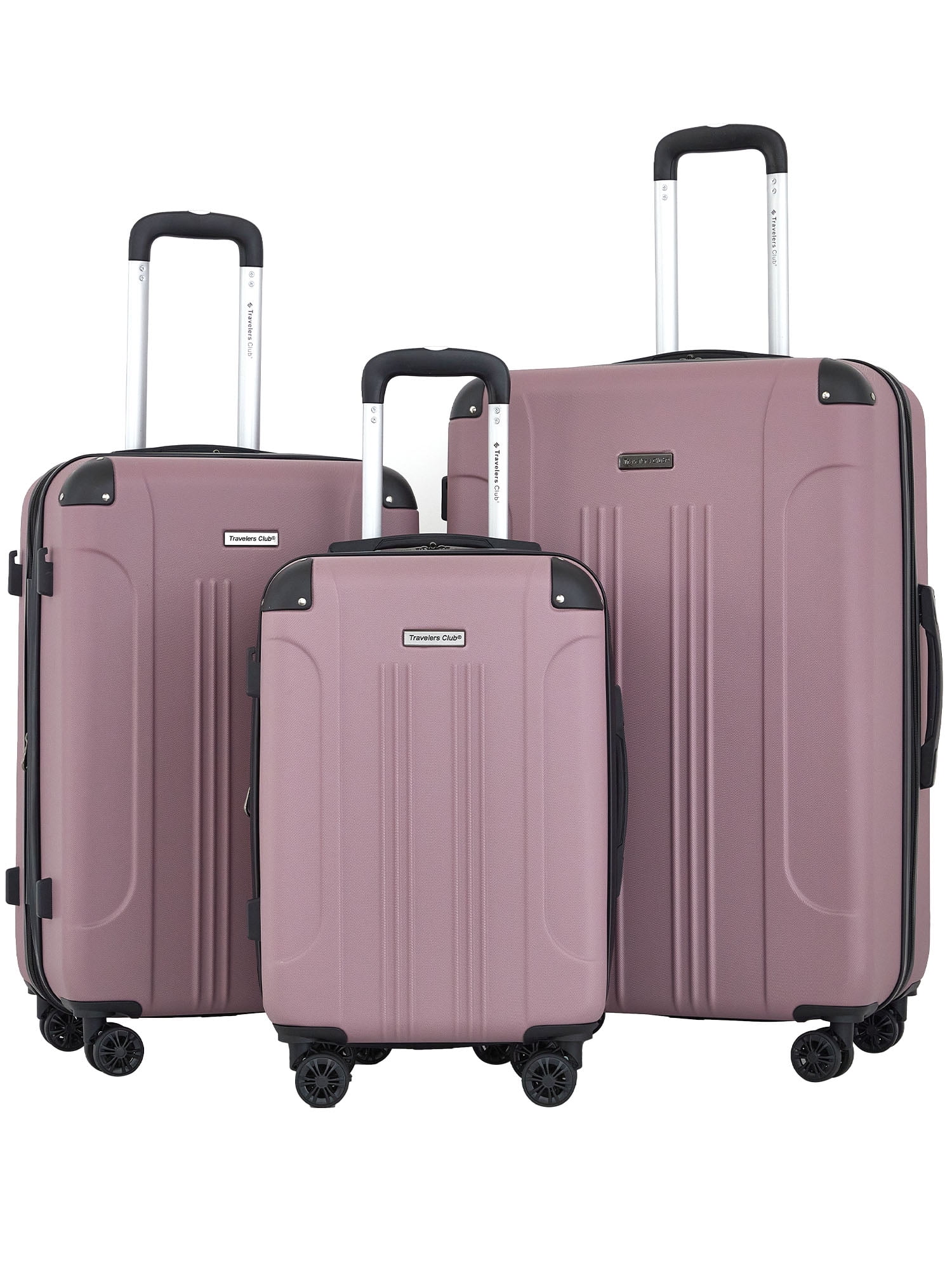 Rose Gold Travelers Club Expandable Top Suitcase Luggage Travelers