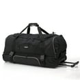 thumbnail image 1 of Travelers Club 30" Drop-Bottom Rolling Duffel with Telescopic Handle - Black, 1 of 7