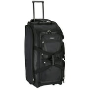 30-inch Rolling Multi-Pocket Upright Duffel Bag - Black