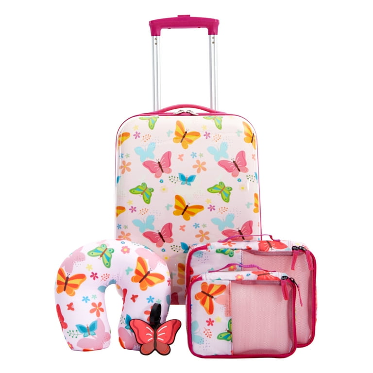 Free Shipping! Travelers Club 5-Piece Kid's Hard-Side Travel