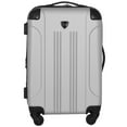 thumbnail image 1 of Travelers Club Chicago 20-Inch Hard Side Rolling Carry-on Luggage - Silver, 1 of 12