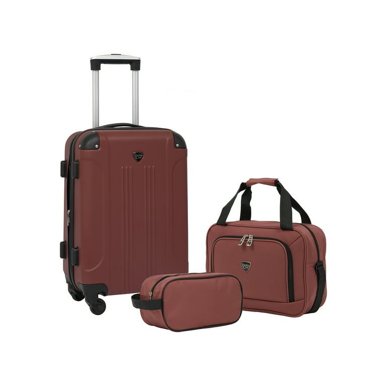  Travelers Club Expandable Midtown Hardside 4-Piece Luggage  Travel Set, Rose Gold : Video Games