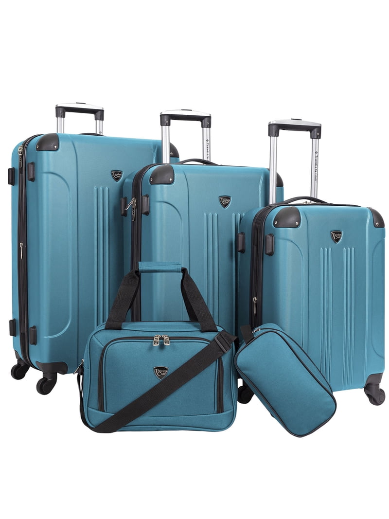 Travelers Club Chicago Plus 5pc Expandable Hardside Luggage Set