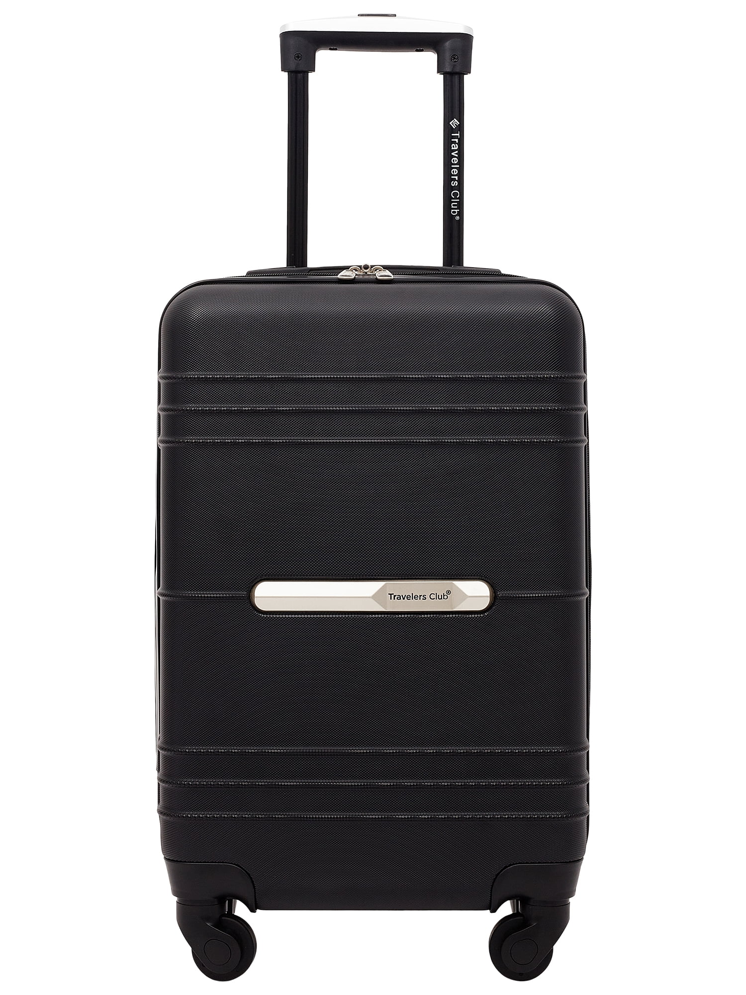 Travelers Club Hardside Luggage, ABS 20" Carryon, Black