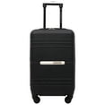 thumbnail image 1 of Travelers Club Hardside Luggage, ABS 20" Carry-on, Black, 1 of 8