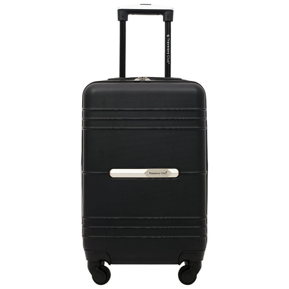 Travelers Club Hardside Luggage, ABS 20" Carry-on, Black