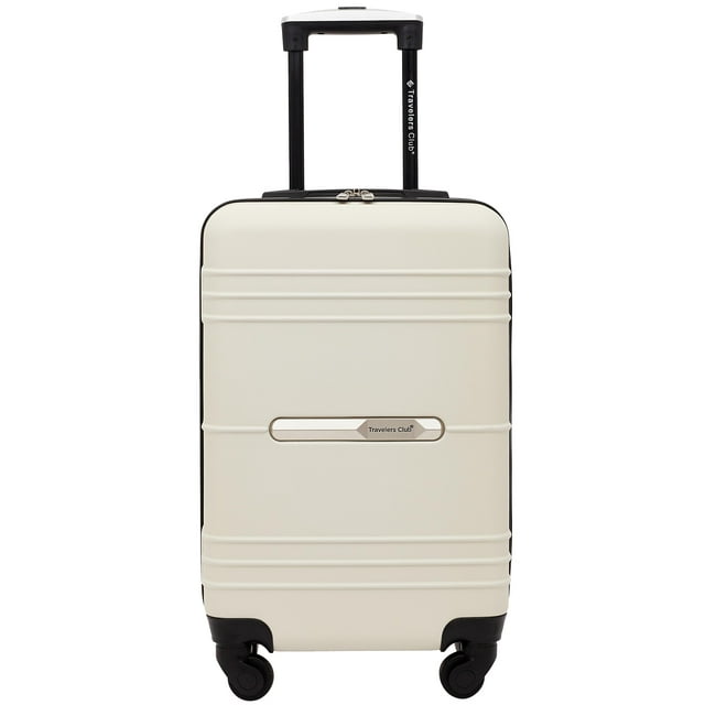 Travelers Club Richmond Hardside 20" Rolling Carryon Luggage Bone