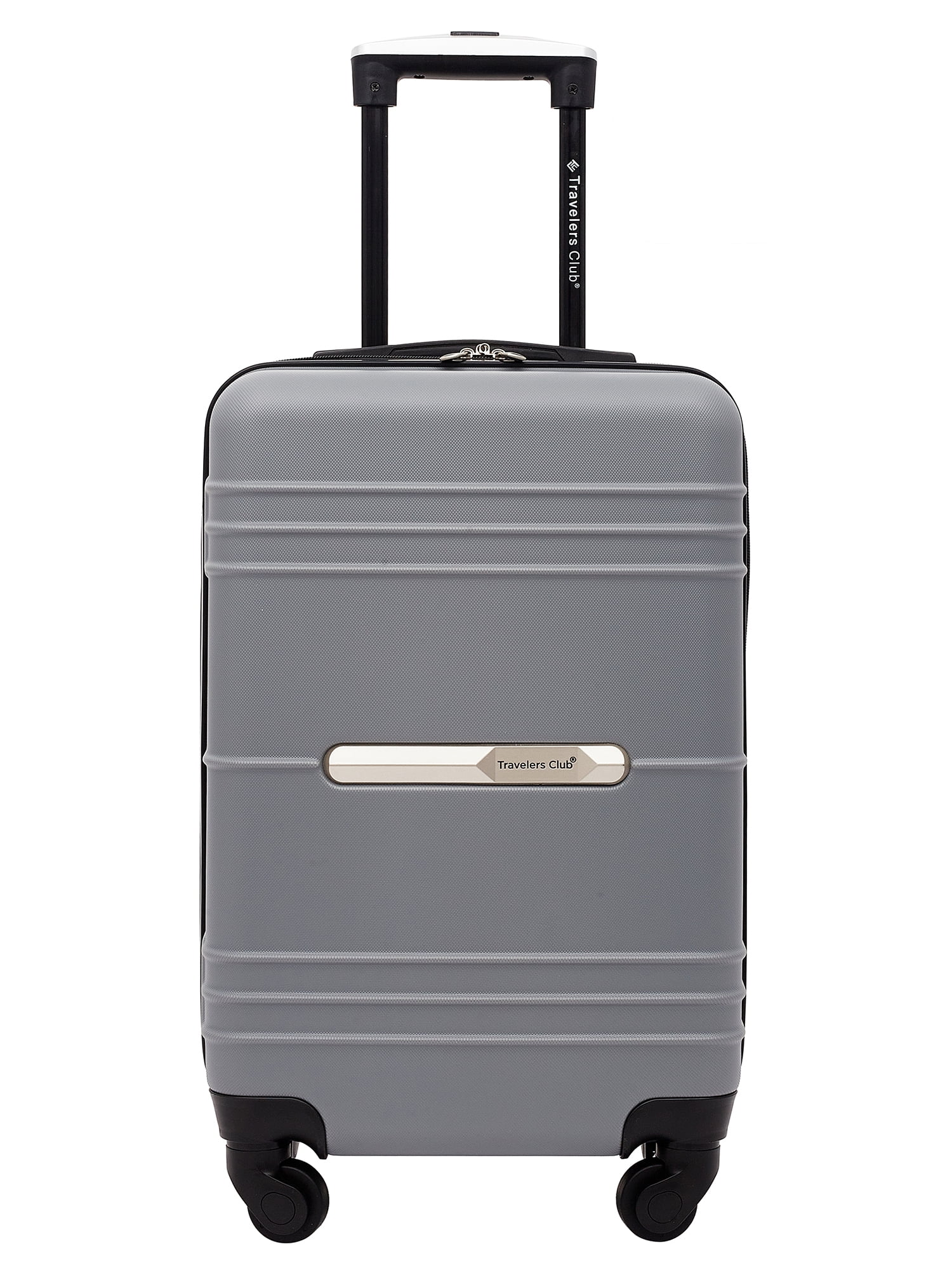 Travelers Club Richmond Hardside 20" Rolling Carryon Luggage Gray