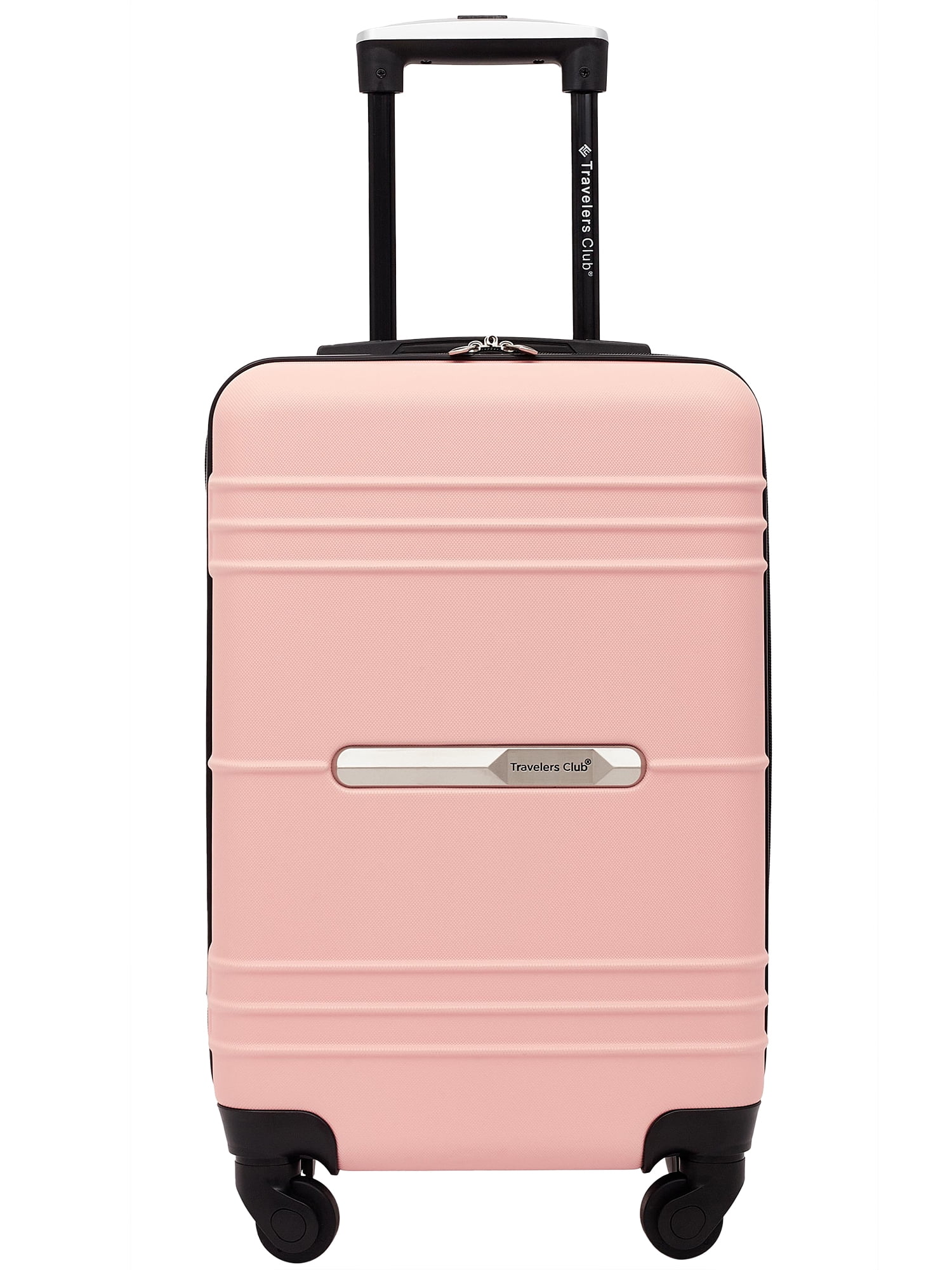 Travelers Club Richmond Hardside 20" Rolling Carryon Luggage Rose