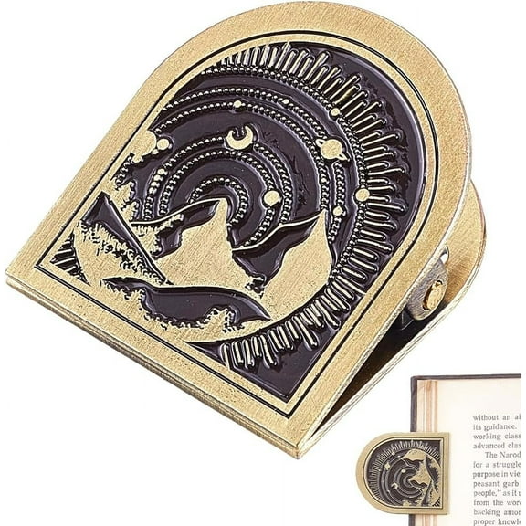 Travelers Metal Book Clip Journal Clips Forest Vintage Antique Bronze Alloy Midori Bill Binder Decorative Binder Page Holder for TN Travelers Art Journaling Reading Decoration Accessories