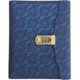 thumbnail image 1 of Travelers Notebook, A5 Binder Leather Refillable Notebook for Filler Paper Writing Pad, Journal Planner Binder Blue, 1 of 3