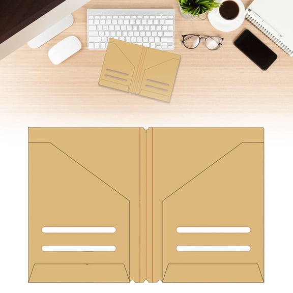Travelers Notebook Accessories - Kraft File Folders,Passport Size Travelers Notebook,Passport Travelers Notebook Inserts, Travel Journal Organizer, Office Classroom Must Haves(1 Pack, Passport Size)