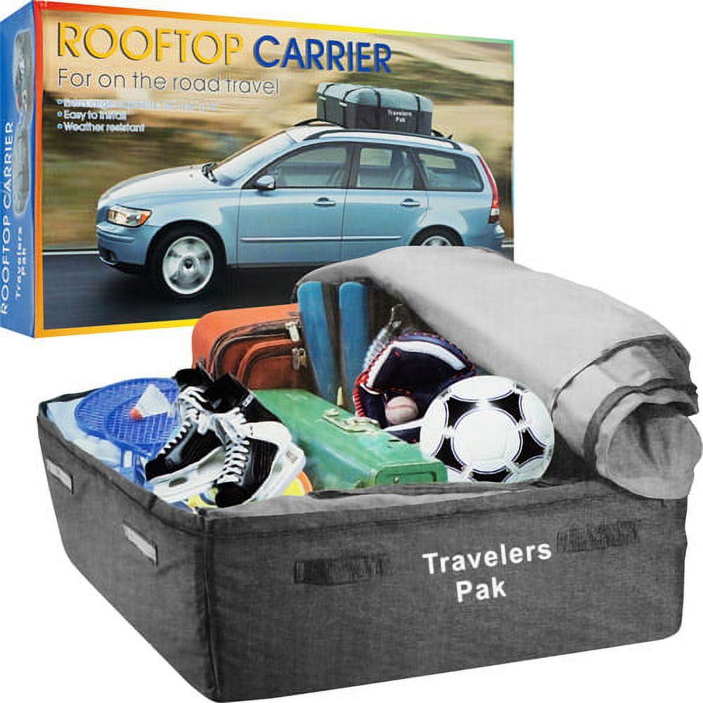 Travelers Pak Rooftop Carrier for Cars & Trucks 15 cubic ft