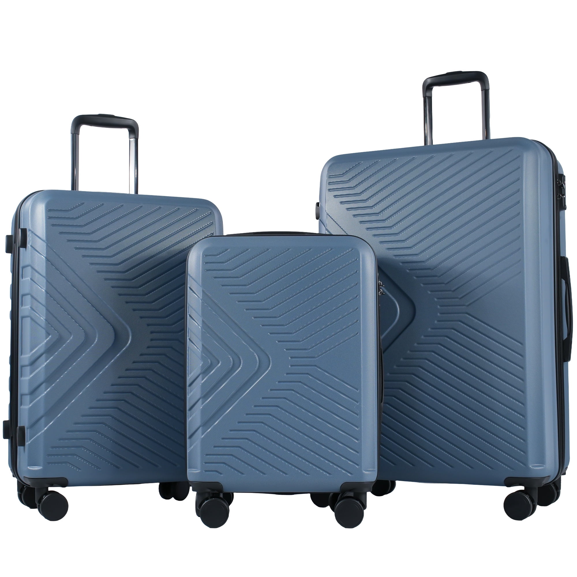 Travelhouse 3 Piece Hardshell Luggage Set Hardside Lightweight