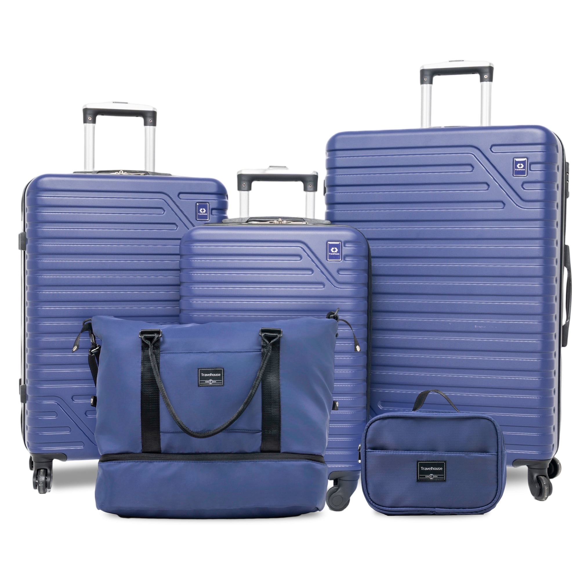Travelhouse 3 Piece Hardside Luggage Set, Expandable, Lightweight