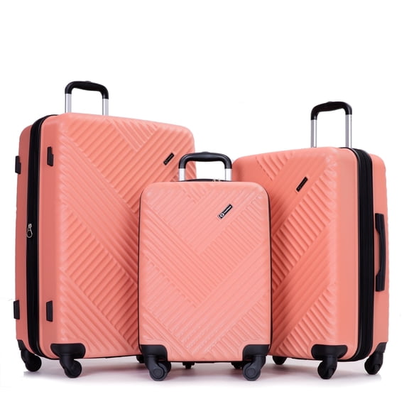 Travelhouse Carry On Luggage Set Hardshell Expandable Lightweight Suitcase with TSA Lock Spinner Wheels.(Blue)