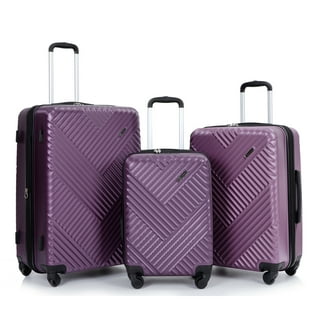 Long Lat Inc. AF 4P Signature LuggageSet Purple - Walmart.com