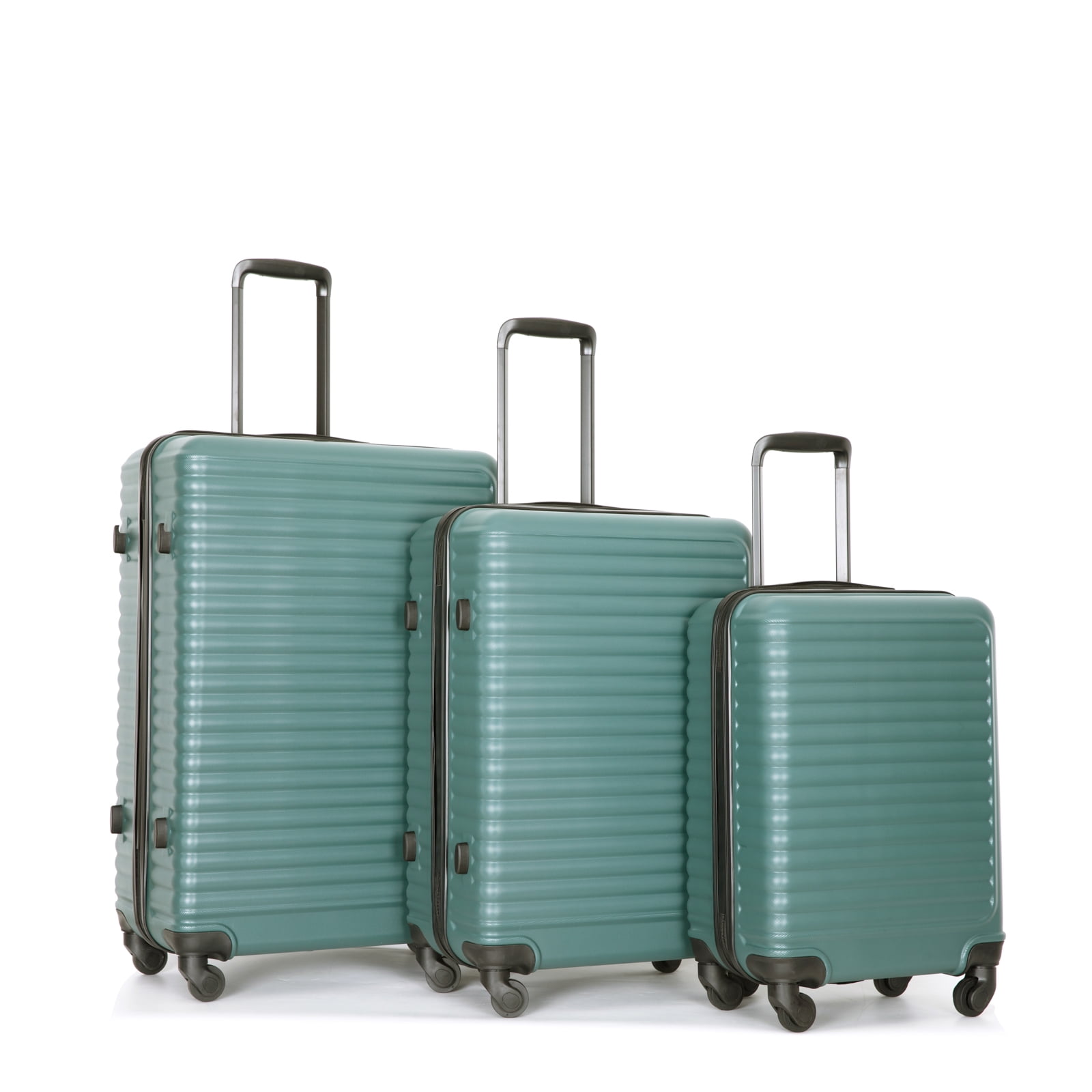 Travelhouse 3 Piece Luggage Set Hardshell Lightweight Suitcase with TSA ...