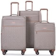 Travelhouse 3 Piece Soft CarryOn Luggage Set, Lightweight, Expandable with Spinner Wheels