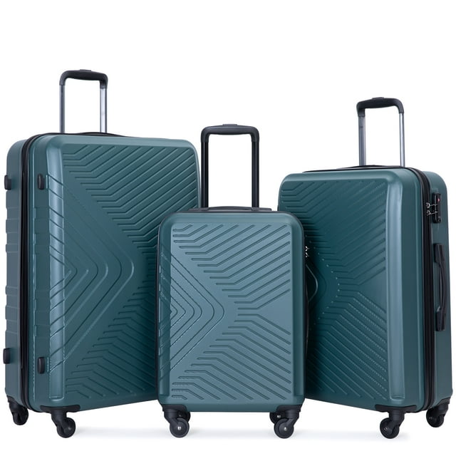 Travelhouse 3 Piece Hardshell Luggage Set Hardside Lightweight Suitcase