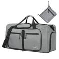 thumbnail image 1 of Travelhouse 50L Foldable Travel Duffle Bag for Men Women with Shoes Compartment Waterproof,Gray, 1 of 6
