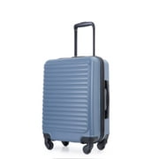 Travelhouse Hardshell Carry On Luggage 20" Lightweight Hardside Suitcase With Silent Spinner Wheels.(Blue)