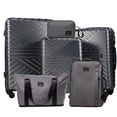 thumbnail image 1 of Travelhouse 6-Piece Hardshell Luggage Set - Lightweight Suitcase with Carry-on Backpack, Duffel Bag & Packing Cubes, Gray, 1 of 12
