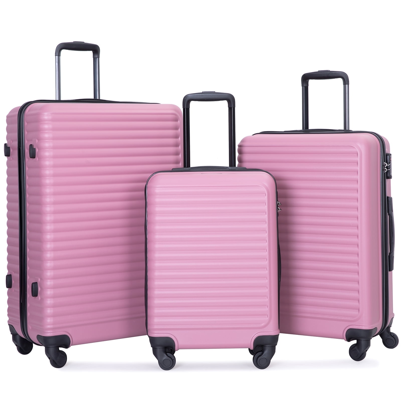 Travelhouse Carry-On Airplane Hardshell Luggage Set, 3 Piece