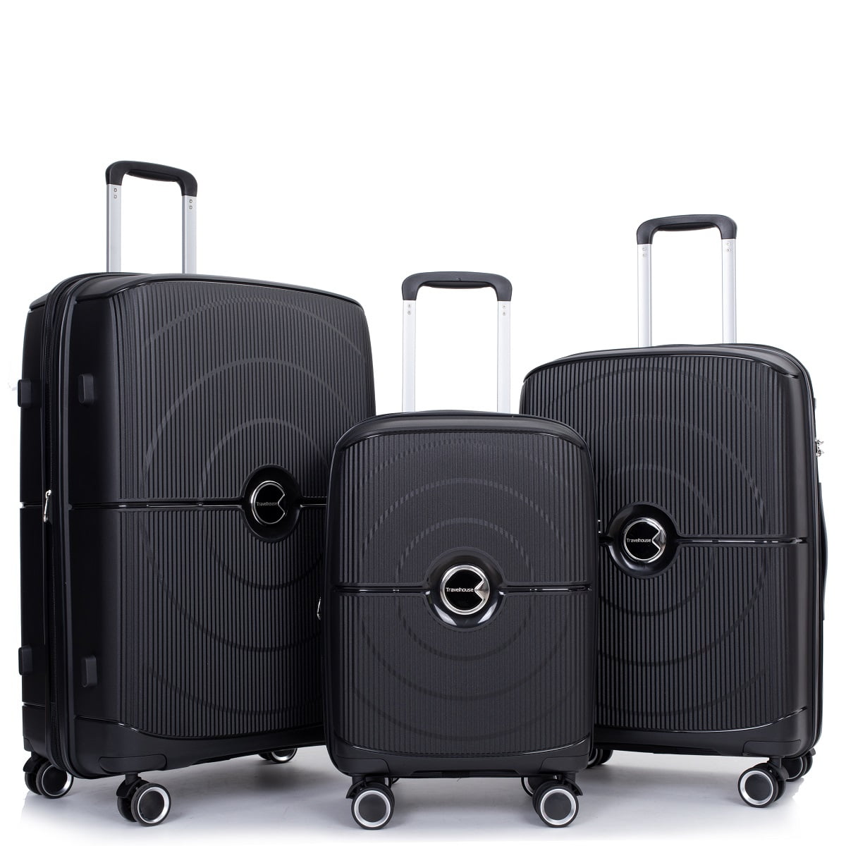 Travelhouse Luggage 3 Piece Set Hardside Hardshell Lightweight