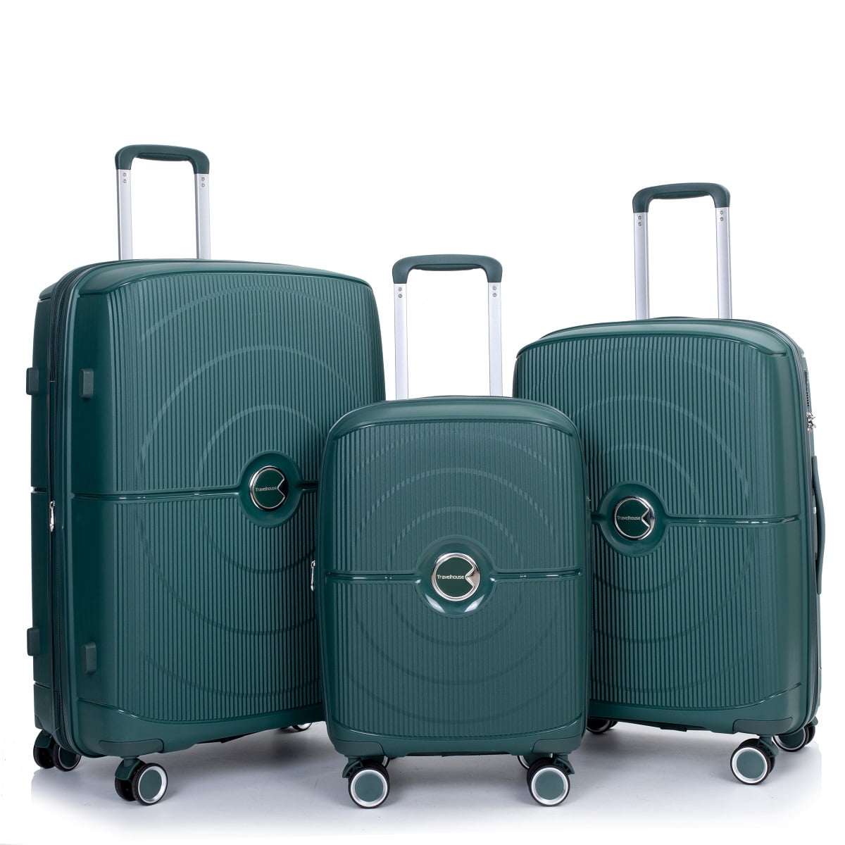 Travelhouse Luggage 3 Piece Set Hardside Hardshell Lightweight