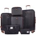 thumbnail image 1 of Travelhouse Luggage Set 6 Piece Hardside Suitcase TSA Lock Spinner Wheels 6 Pcs Hardshell Luggage with Duffel Bag.(Black), 1 of 9