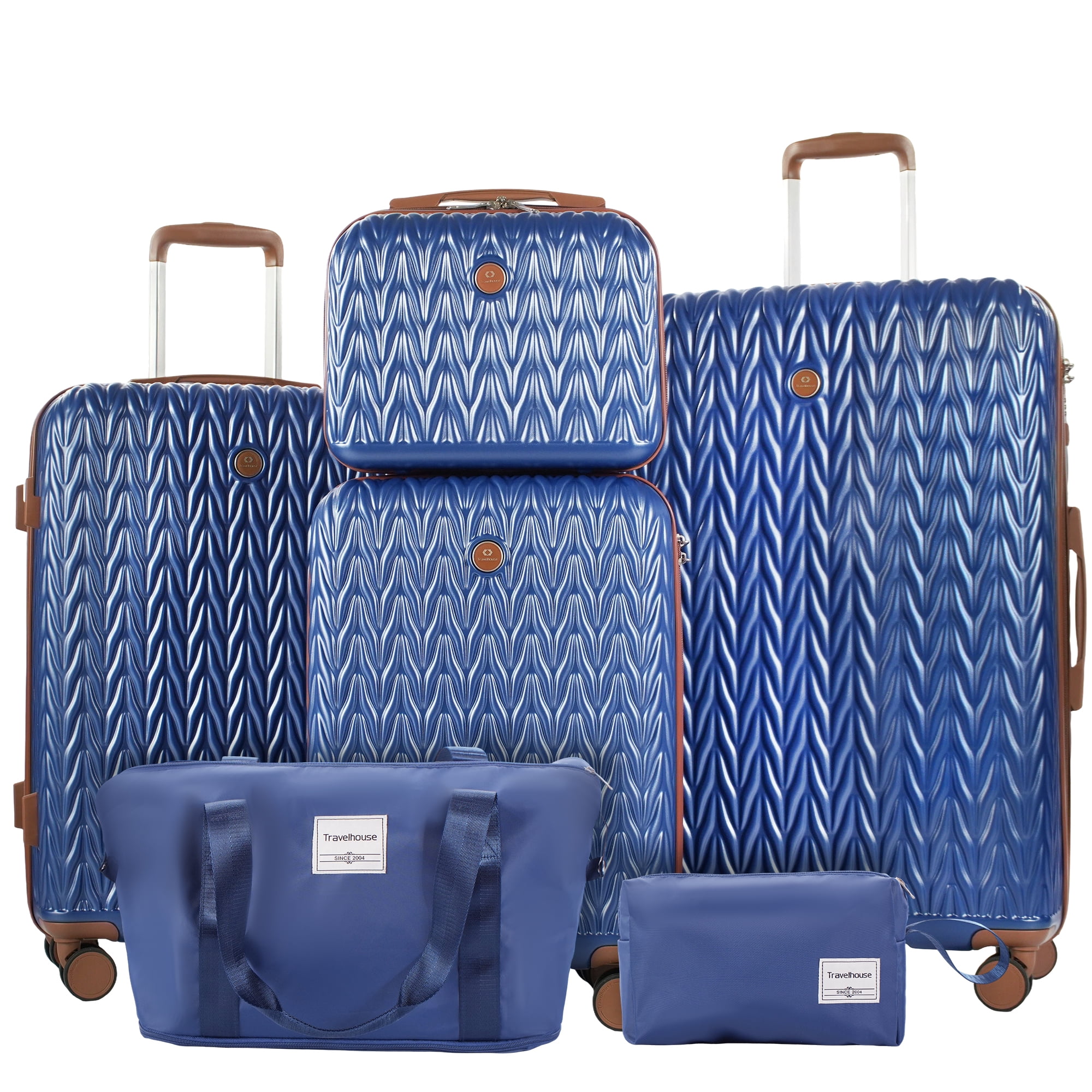 Travelhouse 3 Piece Hardshell Carry-On Luggage Set with TSA Lock