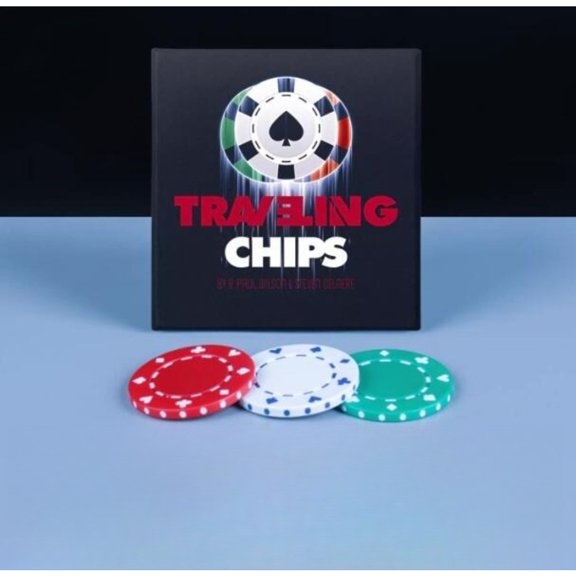 Traveling Chips Gimmicks Close Up Magic Tricks Illusions Professional Magician Street Bar Trick Magic Props Funny