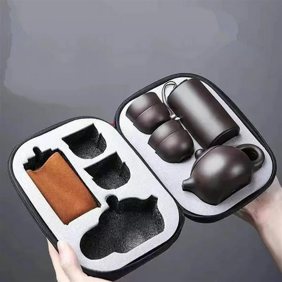 Traveling Tea Set Portable Quick Cup One Pot Two Cups One Pot Four Cups Purple Sand Tea Set Kung Fu Tea Set Tea Pot And Cup