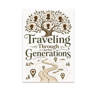 Traveling Through Generations Family Tree Art - Family Heritage Decor - 13x19 Poster Print