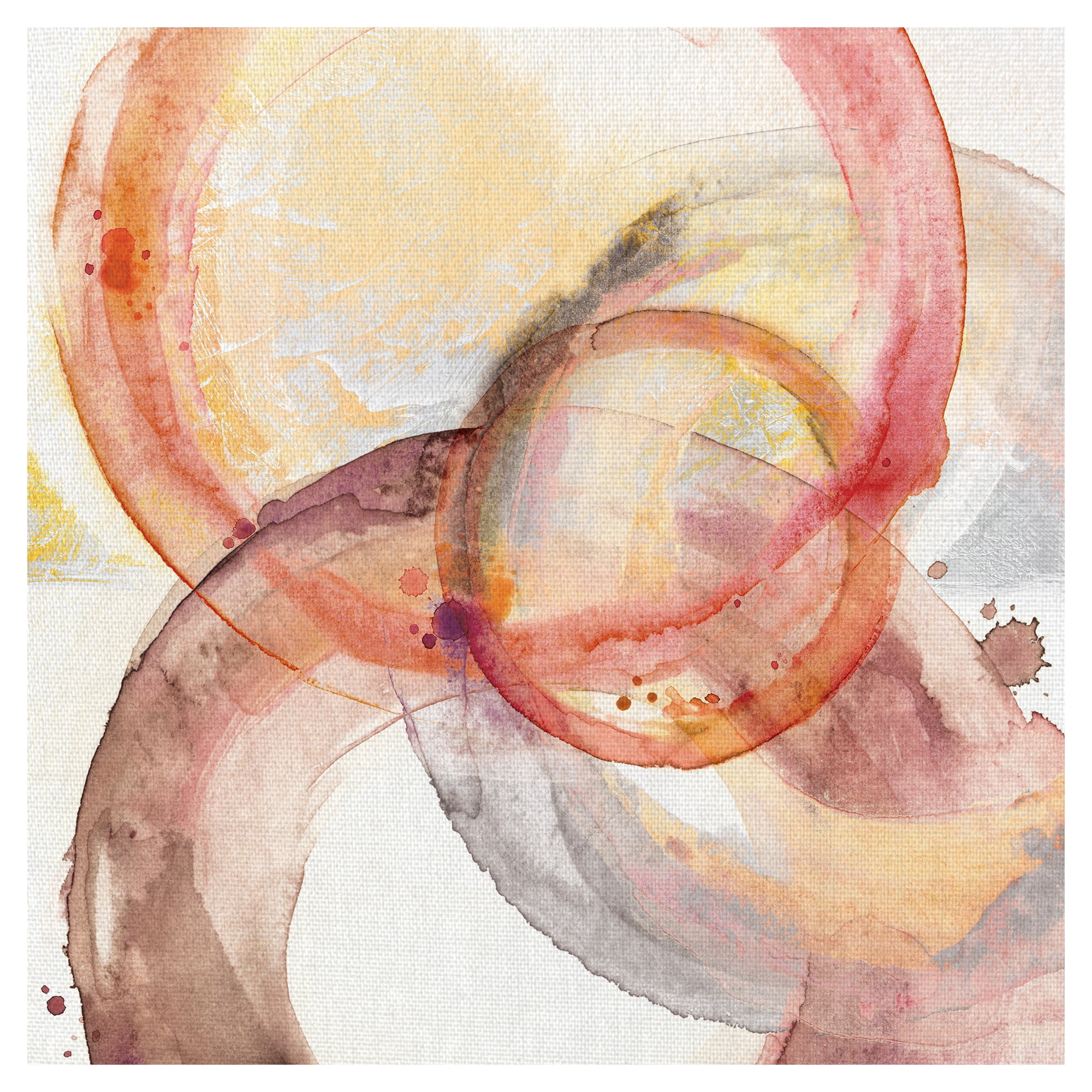 Traveling Watercolor Rings by Willowbrook Art Print