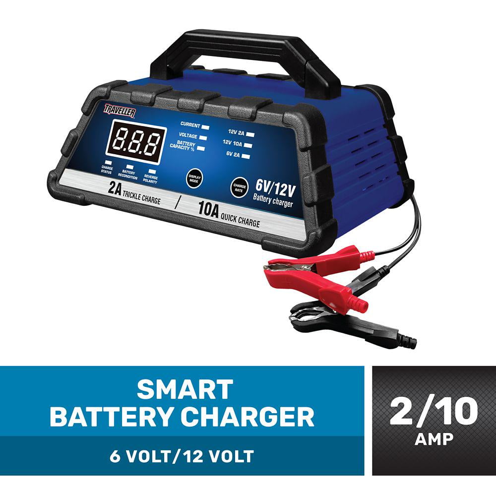 Traveller 2/10A 6V/12V Smart Battery Charger