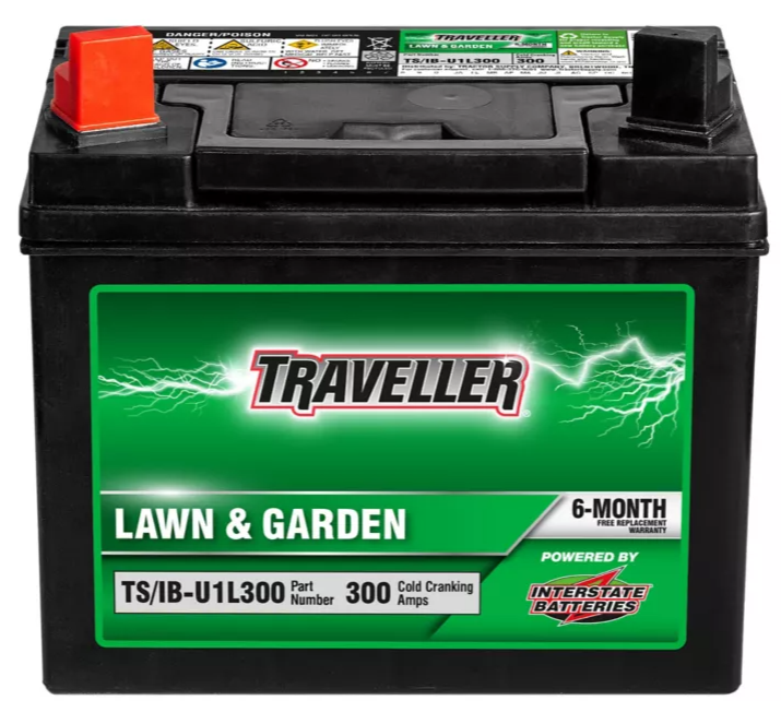 Traveller Powered by Interstate U1L300 12V 375A Rider Mower Battery